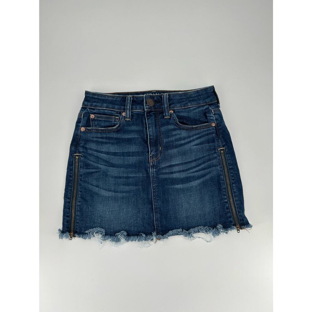American Eagle Hi-Rise Denim Mini Skirt